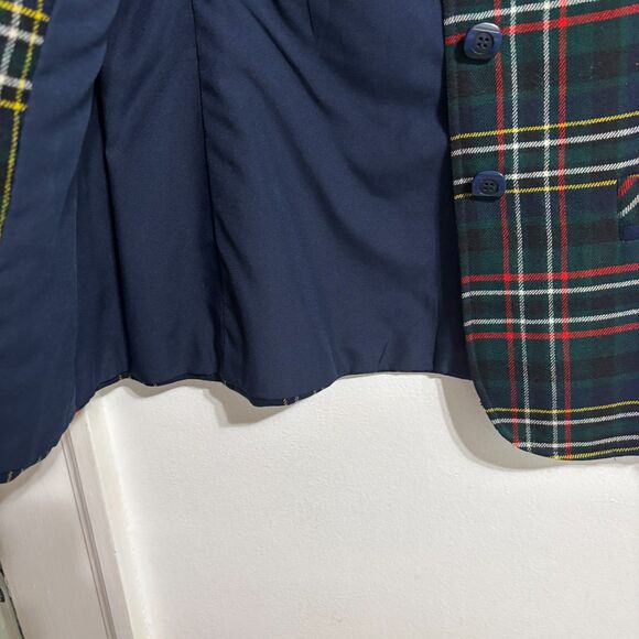 Vintage Ed Behan's Tweed Shop Suit Skirt Sz S Tartan Plaid Wool Missing Sz Tag - Picture 9 of 16